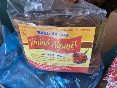 Bánh đa đỏ khô Hải Phòng